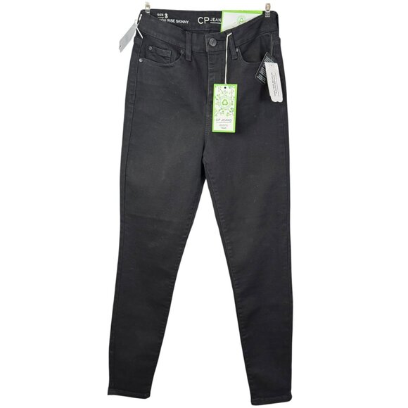CP Jeans High Rise Skinny Black Denim – Juniors Size 3 |NWT| Eco-Friendly - Picture 1 of 5